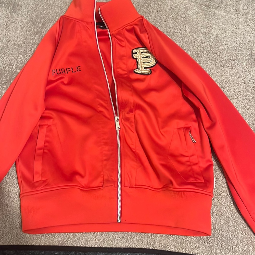 PURPLE-BRAND TRACKSUIT - RED RAGLAN BULLION PATCH